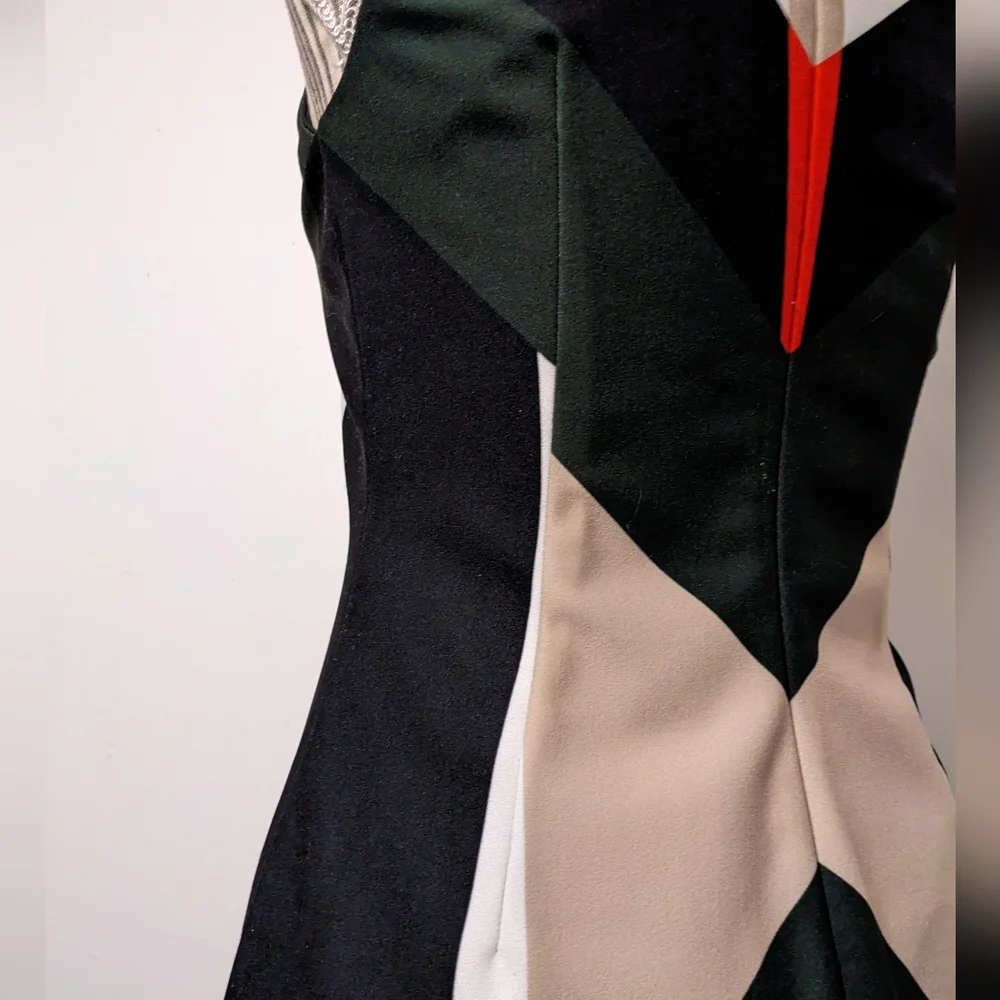 Calvin Klein dressy colorful slim dress - Picture 10 of 16